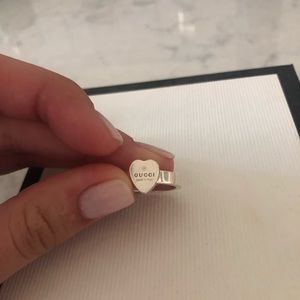 Gucci Jewelry - Heart ring with Gucci Trademark Gucci Jewelry - Heart ring with Gucci Trademark